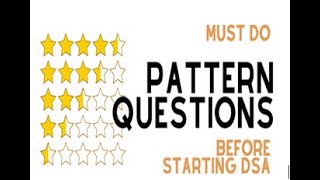 Solve Every Pattern Question(PART 1)