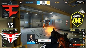 FaZe vs Heroic - ESL One Cologne 2020 - Highlights | CSGO