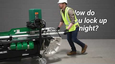 Greenlee 881 Mobile Bending Table Anti-Theft Demo