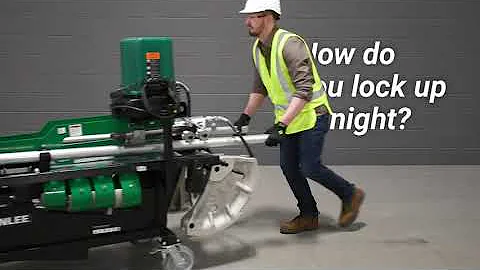 Greenlee 881 Mobile Bending Table Anti-Theft Demo