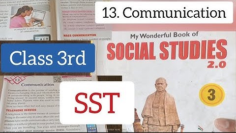 Sst chapter 13. Communication | Social studies class 3 cbseboard | Savita Phawade Academy | S. S. T.