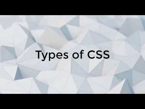 #4 Types of CSS  | HTML and CSS Crash Course Tutorial