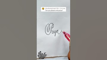 stylish name | Priya | Calligraphy signature