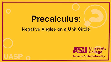 Negative Angles on a Unit Circle