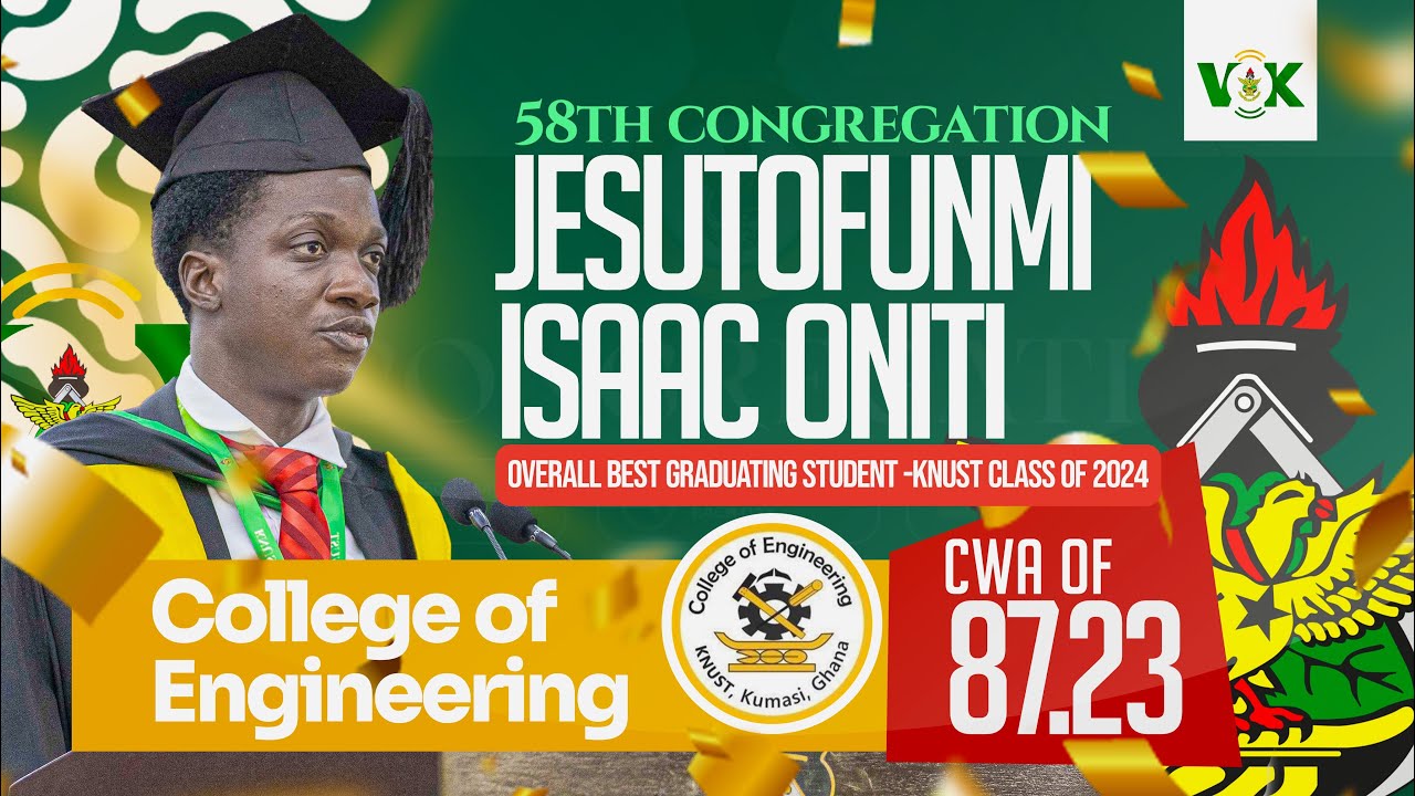 ISAAC ONITI — THE YOUNGEST KNUST VALEDICTORIAN