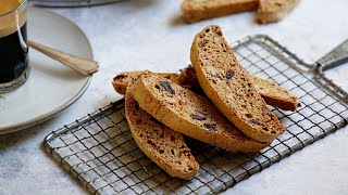 Pumpkin Pie Spice Biscotti with Cranberries, Walnuts and Candied Ginger