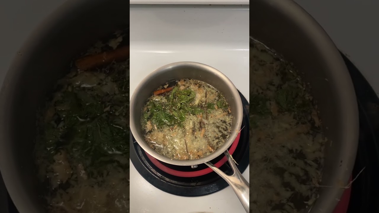 Sleep time tea # ginger pepper mint cinnamon and cloves tea