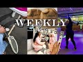 Weekly vlog|SAHM|Tennisdate|Rollerskating|Date night date|Karaoke|Homegym