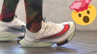 MOST INSANE CUSHION NIKE SHOES I HAVE TRIED! Nike Air Zoom Alphafly NEXT%  REVIEW & On FEET - YouTube