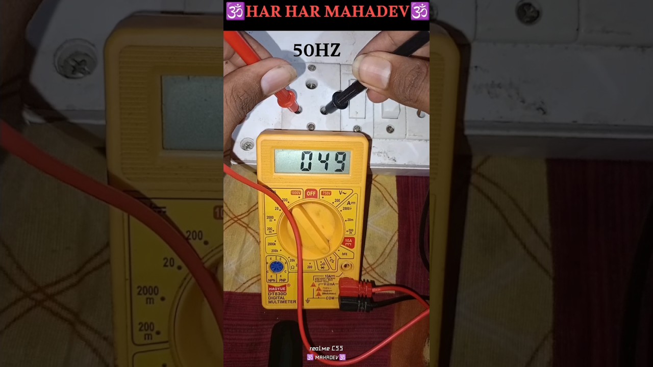 How to measure ac frequency 