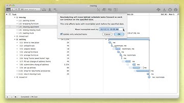 Project Maintenance — OmniPlan 2 for Mac
