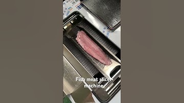 Fish meat slicer machine