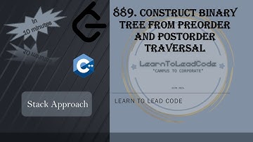 Construct Binary Tree from Preorder and Postorder Traversal | Leetcode 889