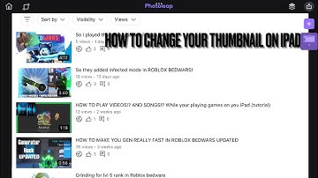 HOW TO PUT ON A THUMBNAIL ON IPAD (tutorial)