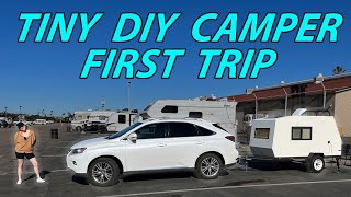 finish up and first trip for our cheap camper trailer