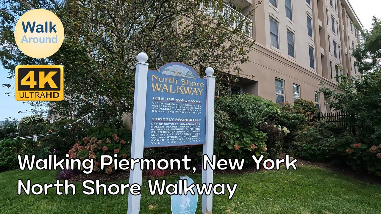 【4K60】 Walking North Shore Walkway - Piermont, New York