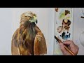 #shorts how to paint an eagle with watercolor 水彩畫老鷹