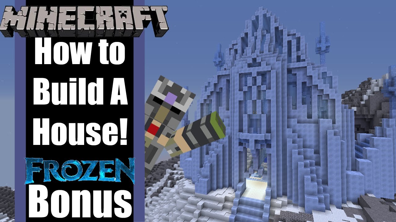 Minecraft Elsa S Ice Castle Recreation Youtube