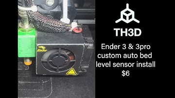Ender 3 and 3 pro install auto bed level sensor