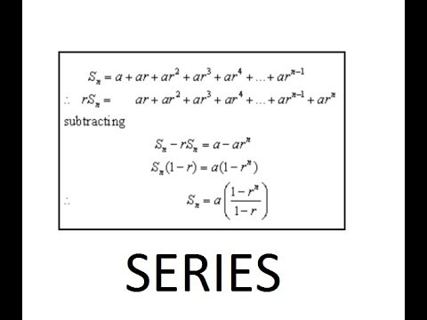 What is a series in mathematics? - YouTube