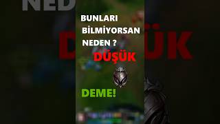 LoL DÜŞÜK ELODAN ÇIKMA TAKTİKLERİ!? #leagueoflegends