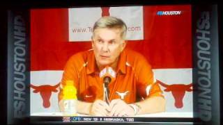 Mack Brown 10-23 post game interview, blame game!!
