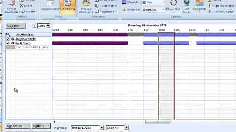 Outlook 2007 - How to schedule a meeting