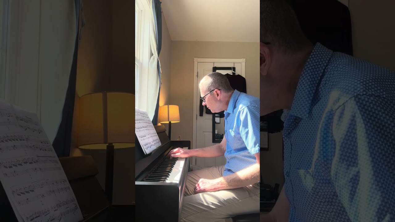 Practice Video with Errors and Mistakes of Hungarian Rhapsody for Piano No. 2 Lassan Franz Liszt 