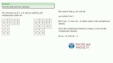 Galois Fields, Part One