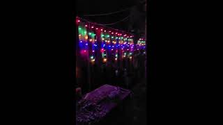 Christmas Lights Outdoor Decorations 400 LED 33ft 8 Modes Curtain Fairy String Light with 75 Drops