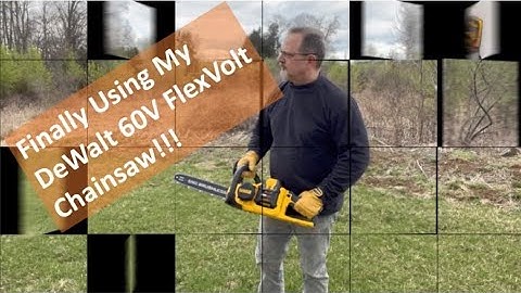 Finally! Got to use the DeWalt 60V FlexVolt 16 Inch Brushless Chainsaw!!!  DCCS670X1