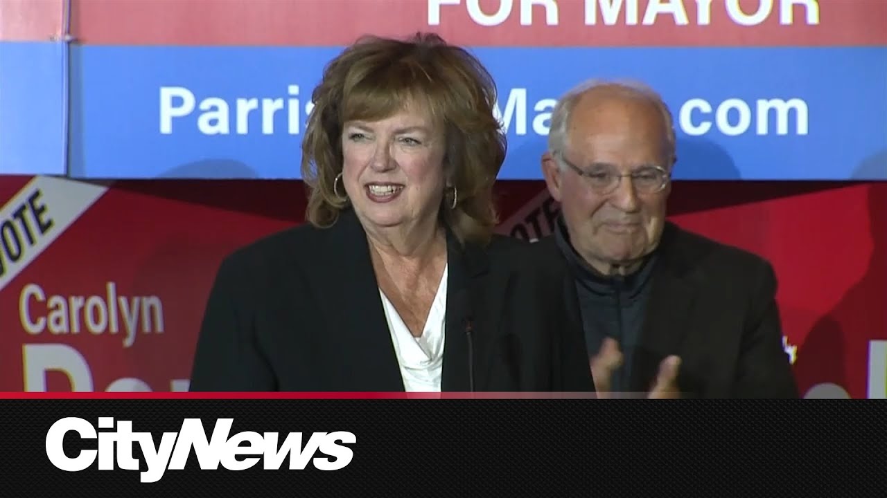 Carolyn Parrish celebrates Mississauga mayoral byelection win - YouTube