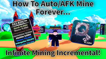 How To AFK Mine In Infinite Mining Incremental Roblox!
