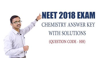 NEET 2018 Exam - Venper Academy Chemistry Answer Key with Video Solutions