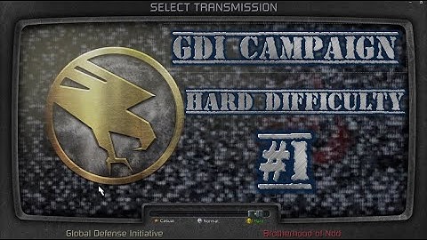 Command & Conquer Remastered - GDI Mission #1 - X16-Y42 - Hard Difficulty