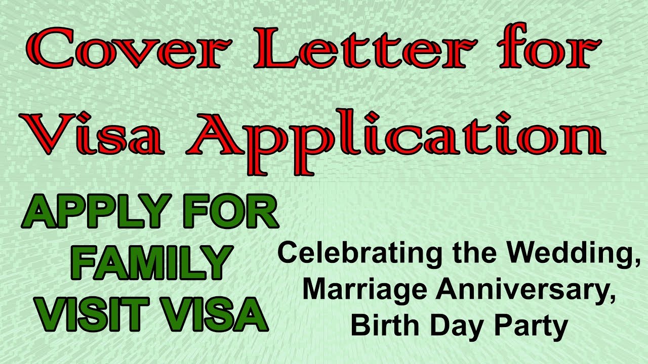 sample application letter for family visa