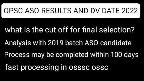 OPSC ASO 2022 RESULT DATE || SKILL TEST AND DOCUMENT VERIFICATION DATE || 😍🔥