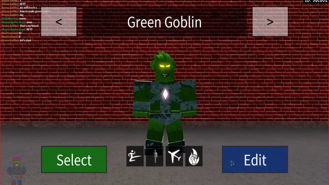 Roblox Superhero Life 2 How To Make Green Goblin Suit Youtube - green goblin game on roblox