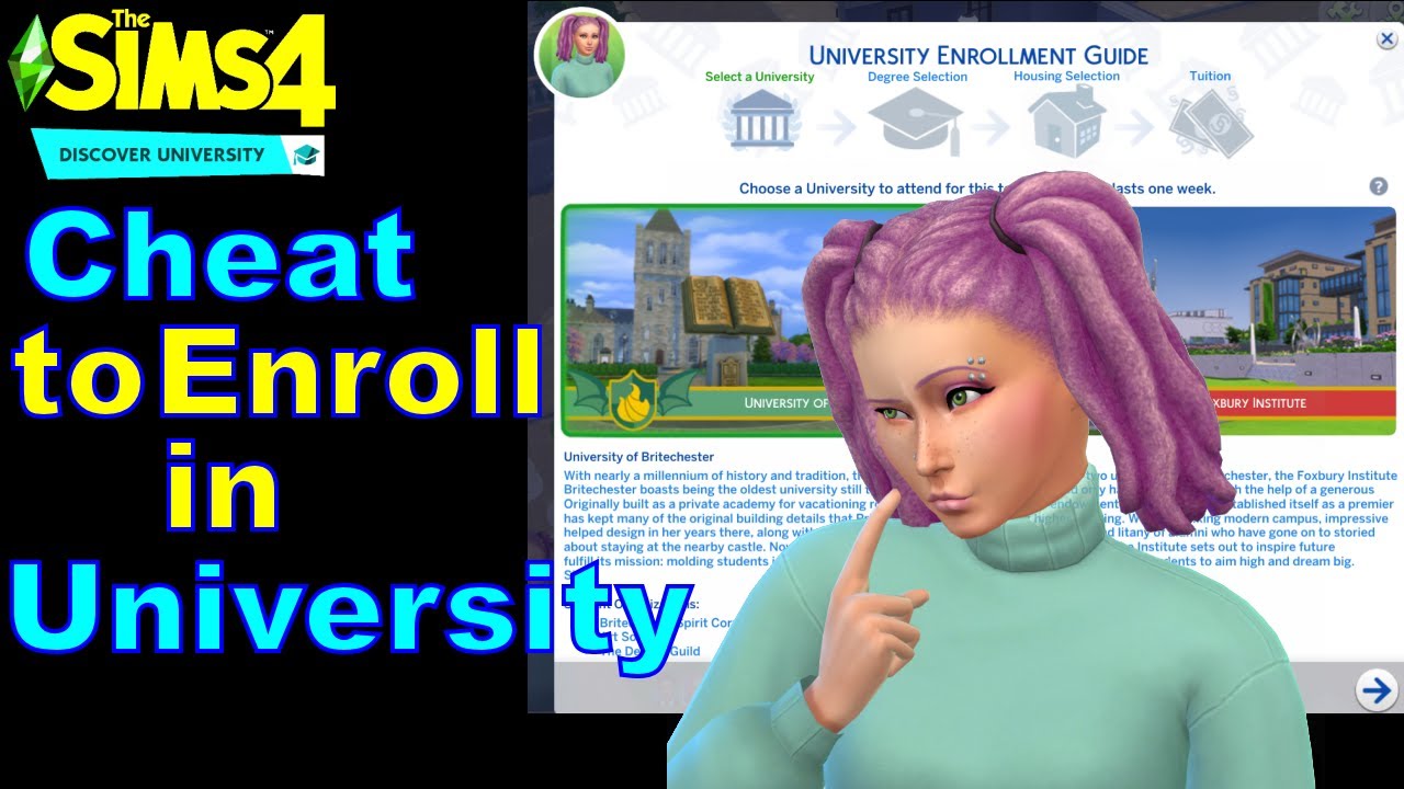 SECRET CHEATS?!, The Sims 4 Discover University Debug Cheats