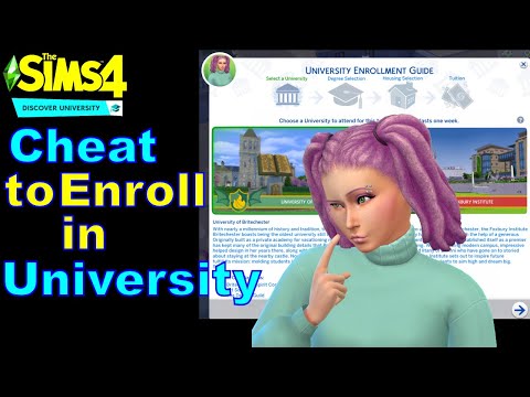 How to Cheat to Enroll Your Sim in University