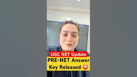 UGC NET Answer Key Update| PRE-NET Answer Key Released ⛔️| Dr.Heena #ugcnet2025 #shorts #shortvideo