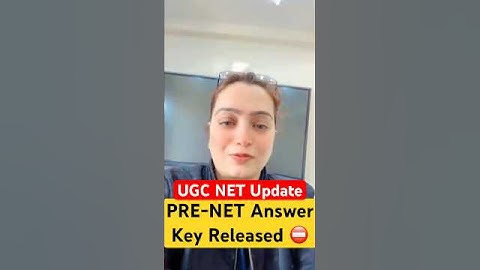 UGC NET Answer Key Update| PRE-NET Answer Key Released ⛔️| Dr.Heena #ugcnet2025 #shorts #shortvideo