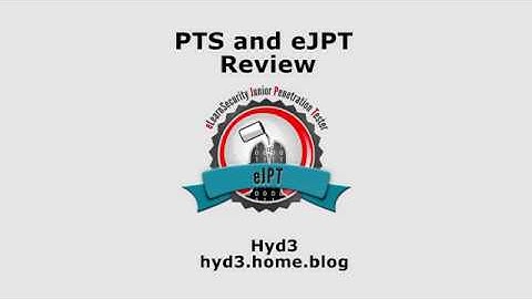 PTS and eJPT Review - eLearnSecurity