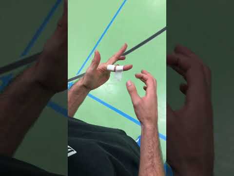 How to tape one finger #finger #tape #volleyball