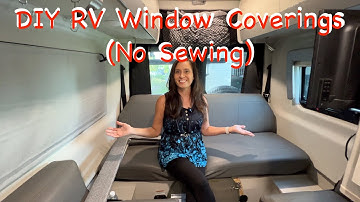 DIY Black-Out Window Coverings For Your RV (No Sewing)