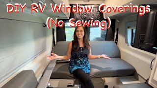 DIY BlackOut Window Coverings For Your RV (No Sewing)