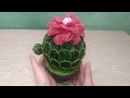 КАКТУС ИЗ БИСЕРА БИСЕРОПЛЕТЕНИЕ #StayHome #WithMe# //CACTUS FROM BEADS BEADING А4