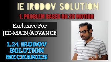 1.24 IE IRODOV SOLUTION MECHANICS