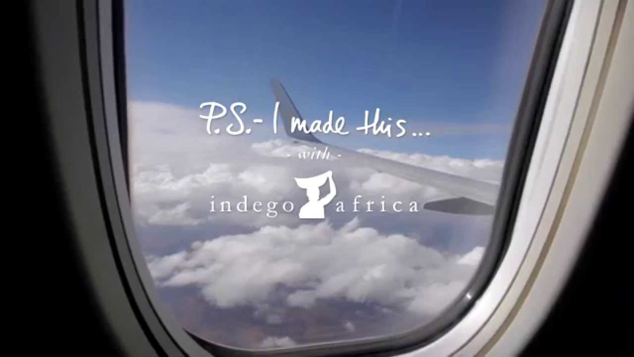 P.S.- I made this... with Indego Africa