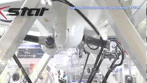 Picking & Placing Cosmetics with Vision Inspection - Kawasaki YF003N robot